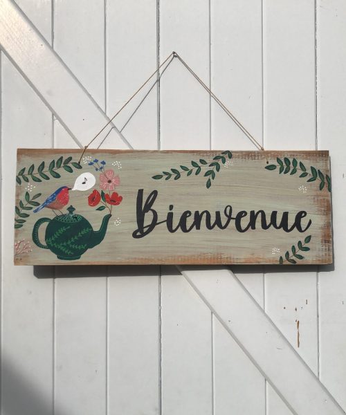 Plaque de bienvenue